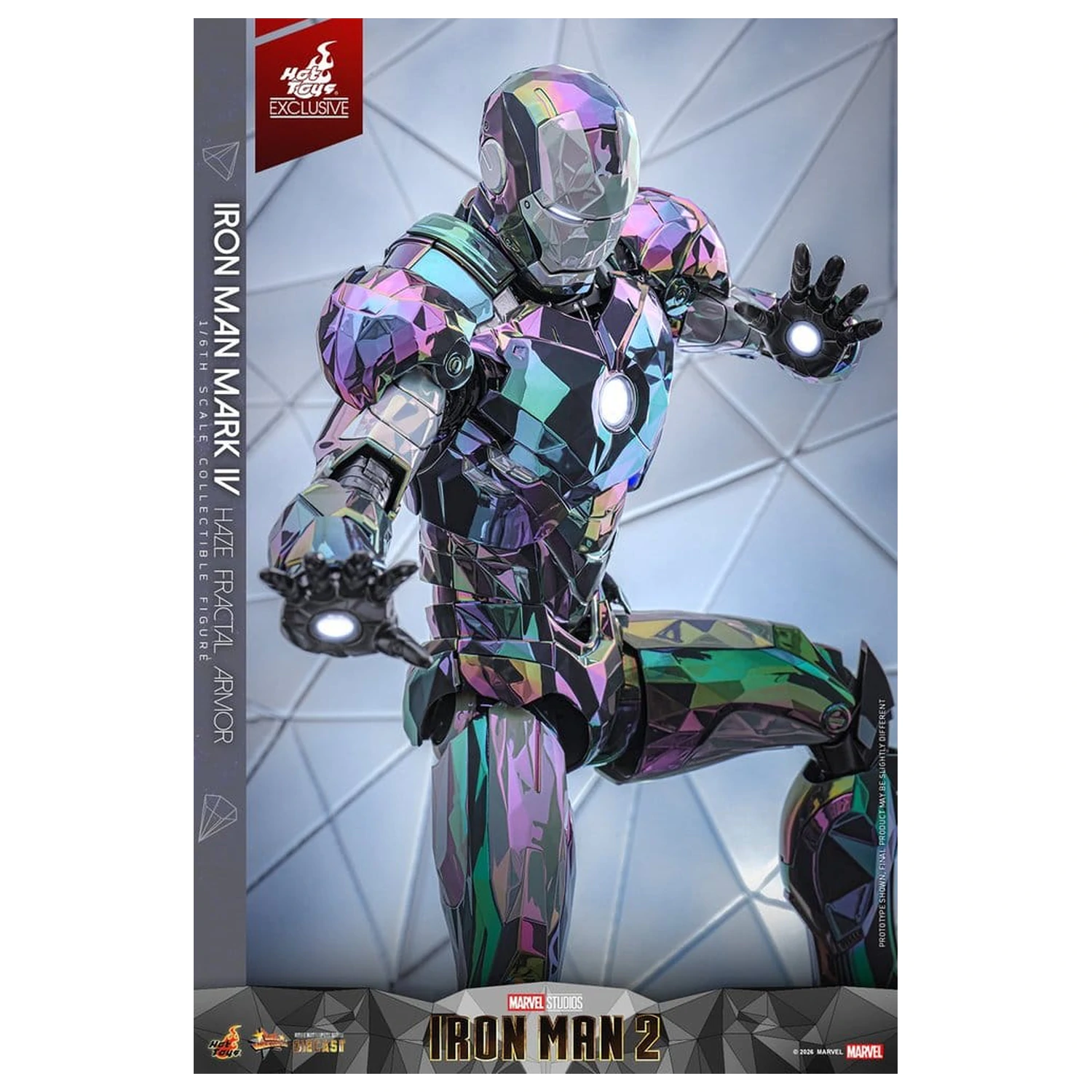 Iron Man 2 Actionfigur 1/6 Iron Man Mark IV (Haze Fractal Armor) 33 cm Produktfoto