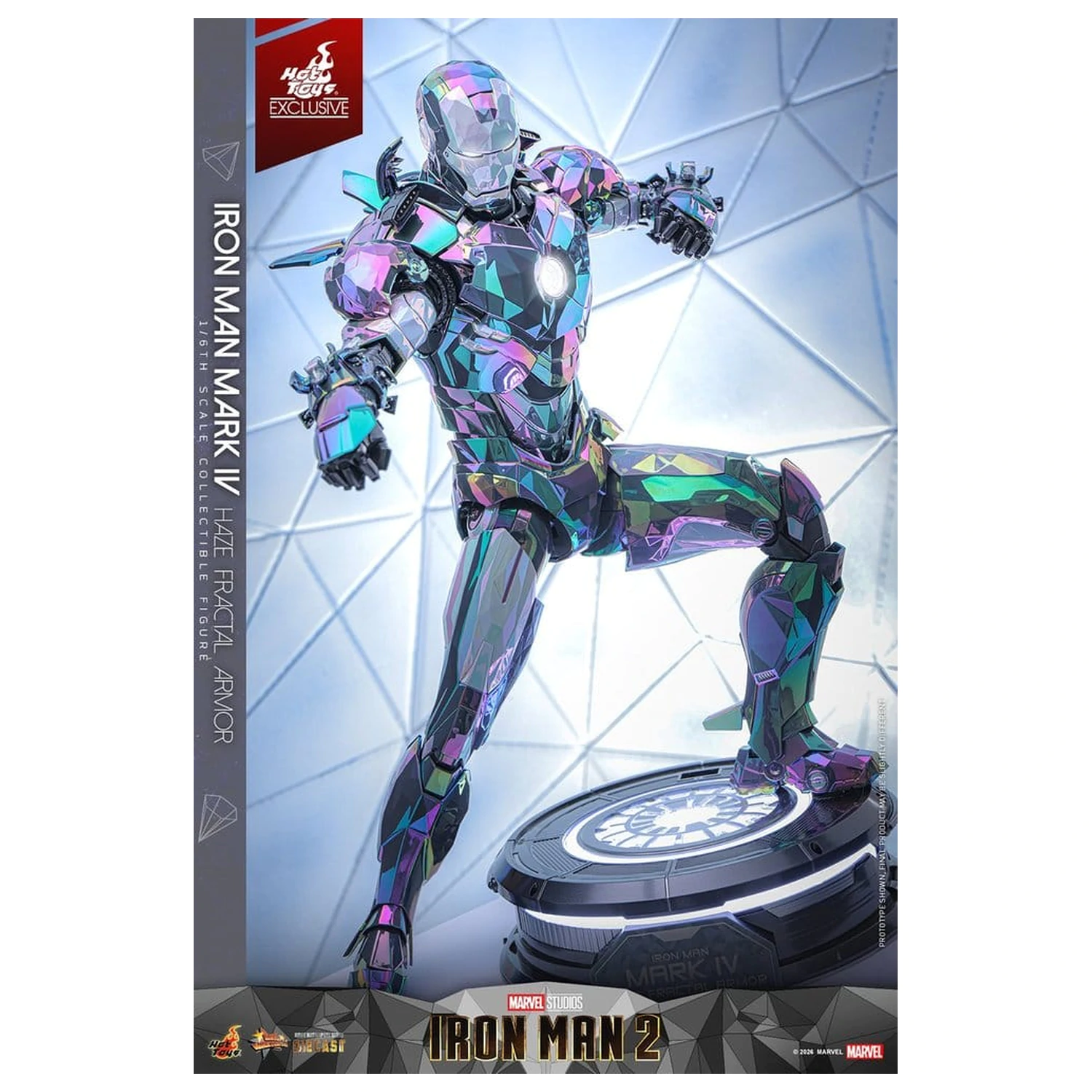 Iron Man 2 Actionfigur 1/6 Iron Man Mark IV (Haze Fractal Armor) 33 cm Produktfoto