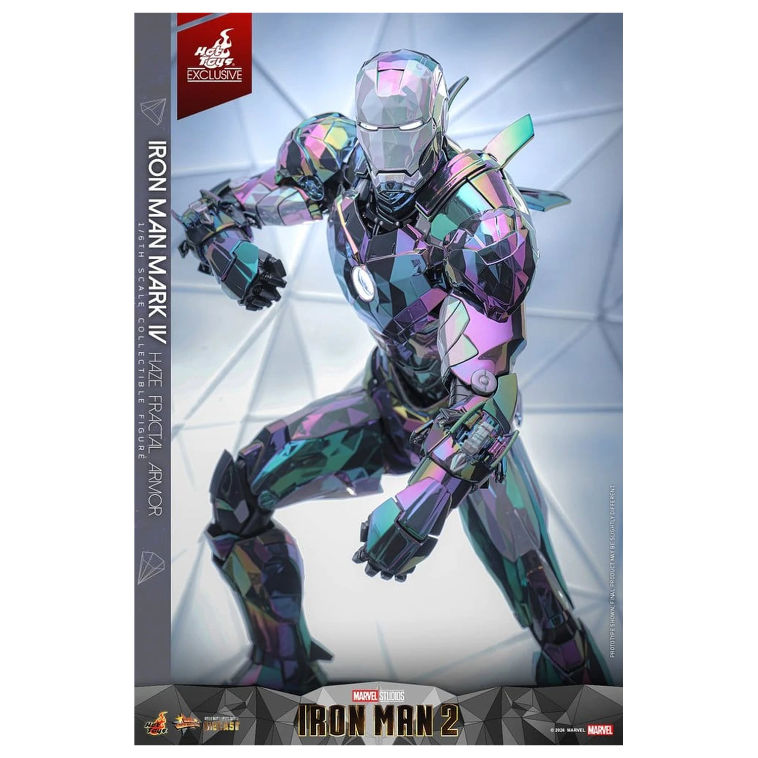Iron Man 2 Actionfigur 1/6 Iron Man Mark IV (Haze Fractal Armor) 33 cm Produktfoto
