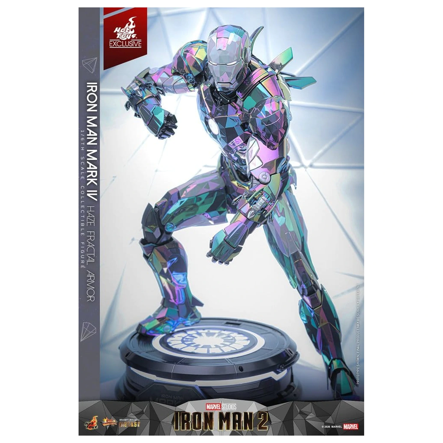 Iron Man 2 Actionfigur 1/6 Iron Man Mark IV (Haze Fractal Armor) 33 cm Produktfoto