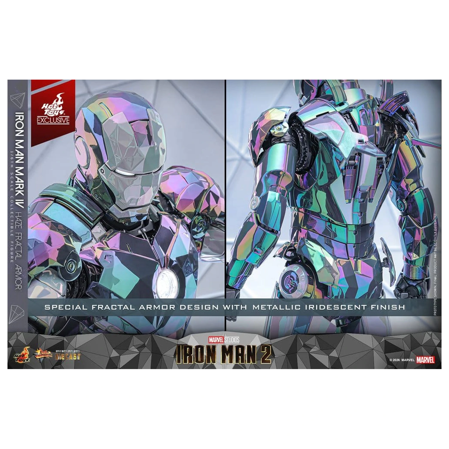 Iron Man 2 Actionfigur 1/6 Iron Man Mark IV (Haze Fractal Armor) 33 cm Produktfoto