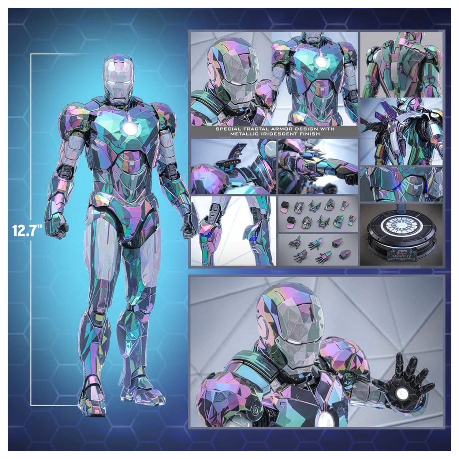 Iron Man 2 Actionfigur 1/6 Iron Man Mark IV (Haze Fractal Armor) 33 cm Produktfoto
