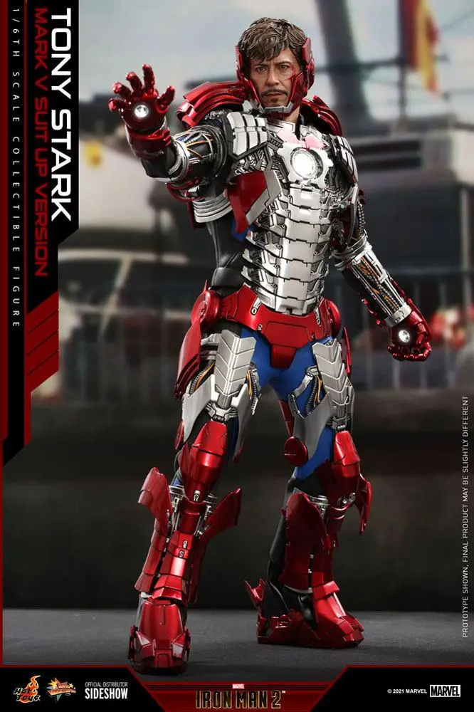 Iron Man 2 Movie Masterpiece Actionfigur 1/6 Tony Stark (Mark V Suit Up Version) 31 cm Produktfoto
