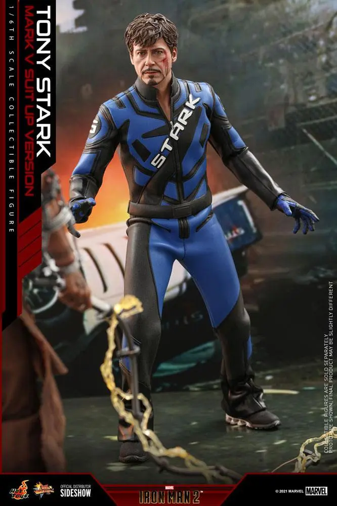 Iron Man 2 Movie Masterpiece Actionfigur 1/6 Tony Stark (Mark V Suit Up Version) 31 cm Produktfoto