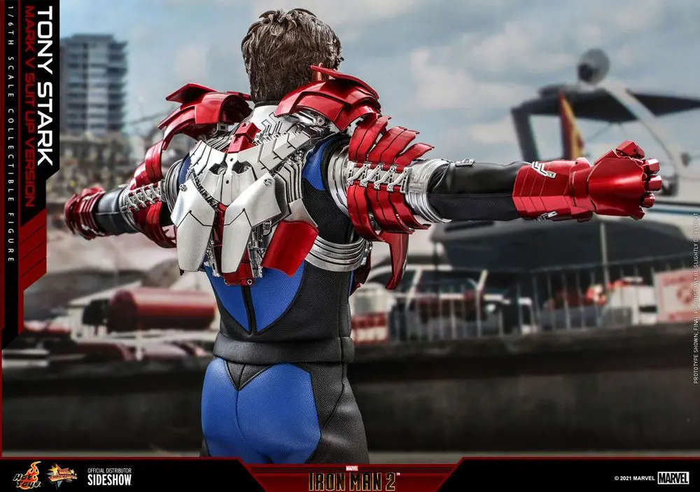 Iron Man 2 Movie Masterpiece Actionfigur 1/6 Tony Stark (Mark V Suit Up Version) 31 cm Produktfoto