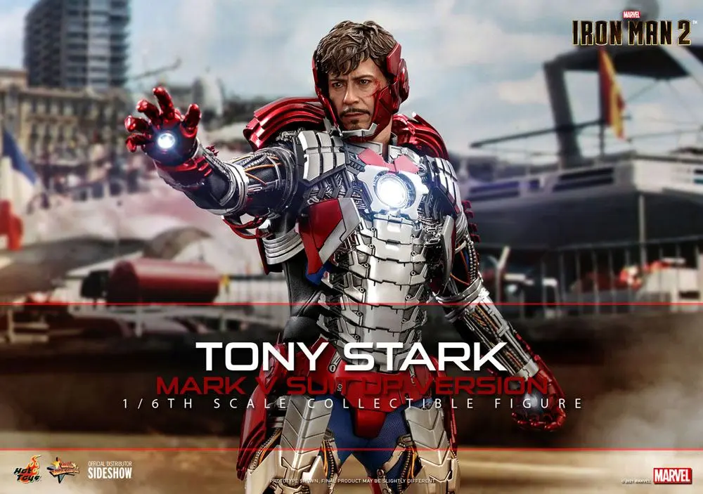 Iron Man 2 Movie Masterpiece Actionfigur 1/6 Tony Stark (Mark V Suit Up Version) 31 cm Produktfoto