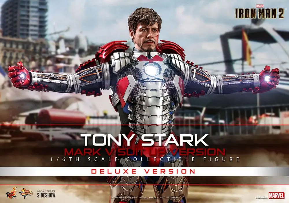 Iron Man 2 Movie Masterpiece Actionfigur 1/6 Tony Stark (Mark V Suit Up Version) Deluxe 31 cm termékfotó