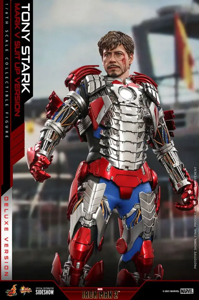 Iron Man 2 Movie Masterpiece Actionfigur 1/6 Tony Stark (Mark V Suit Up Version) Deluxe 31 cm termékfotó