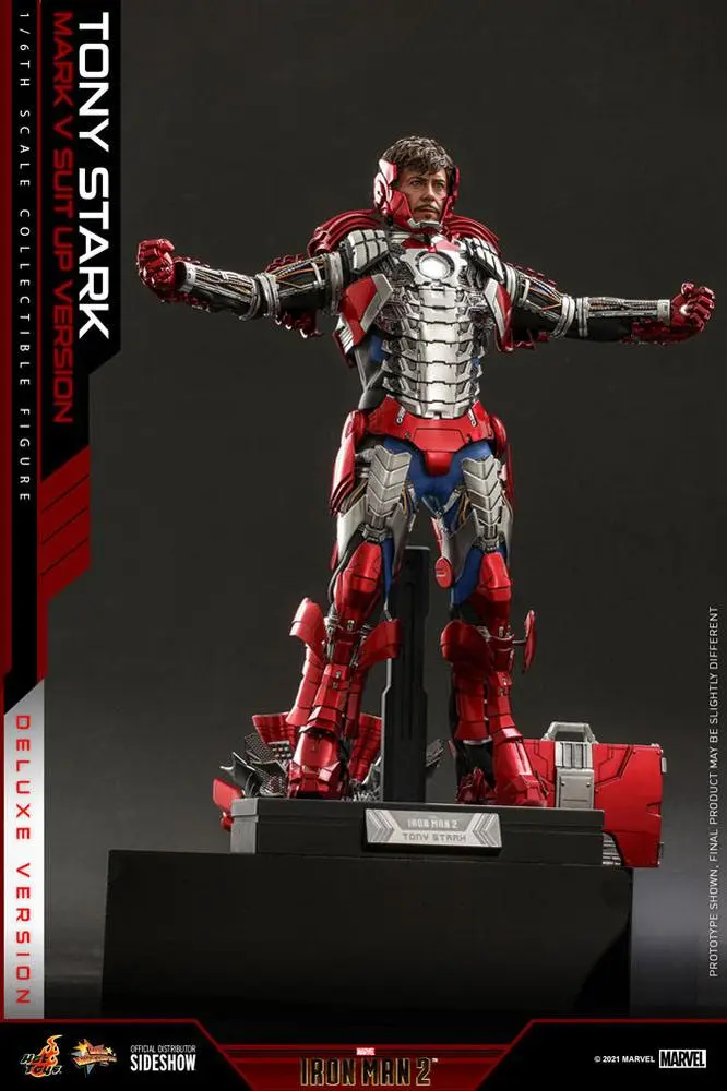 Iron Man 2 Movie Masterpiece Actionfigur 1/6 Tony Stark (Mark V Suit Up Version) Deluxe 31 cm termékfotó