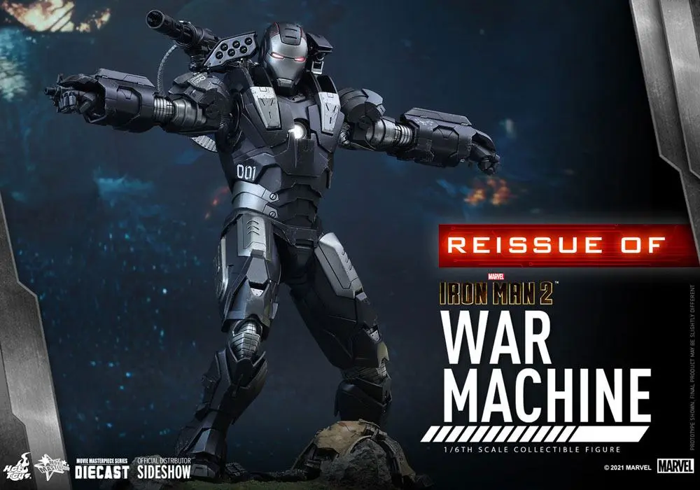 Iron Man 2 Movie Masterpiece Actionfigur 1/6 War Machine 32 cm Produktfoto