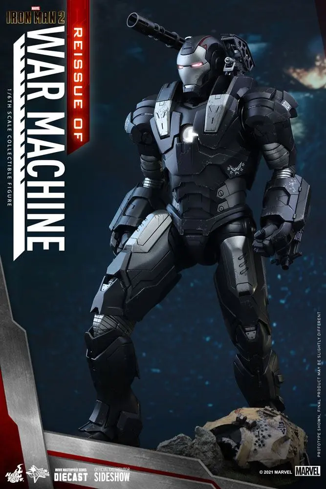 Iron Man 2 Movie Masterpiece Actionfigur 1/6 War Machine 32 cm Produktfoto