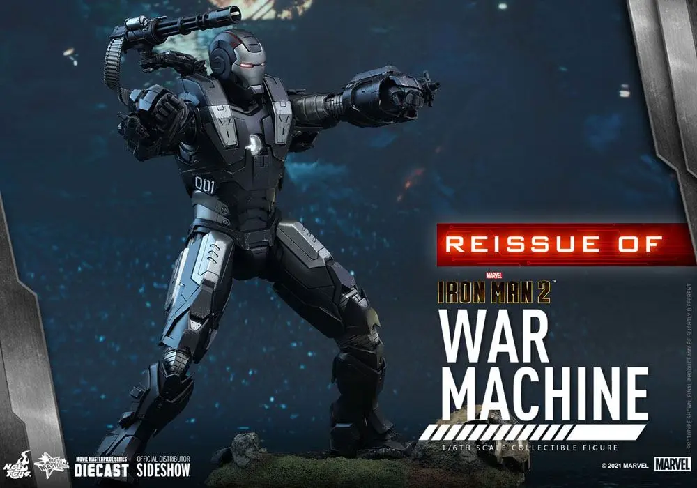 Iron Man 2 Movie Masterpiece Actionfigur 1/6 War Machine 32 cm Produktfoto