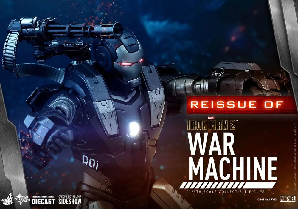 Iron Man 2 Movie Masterpiece Actionfigur 1/6 War Machine 32 cm Produktfoto