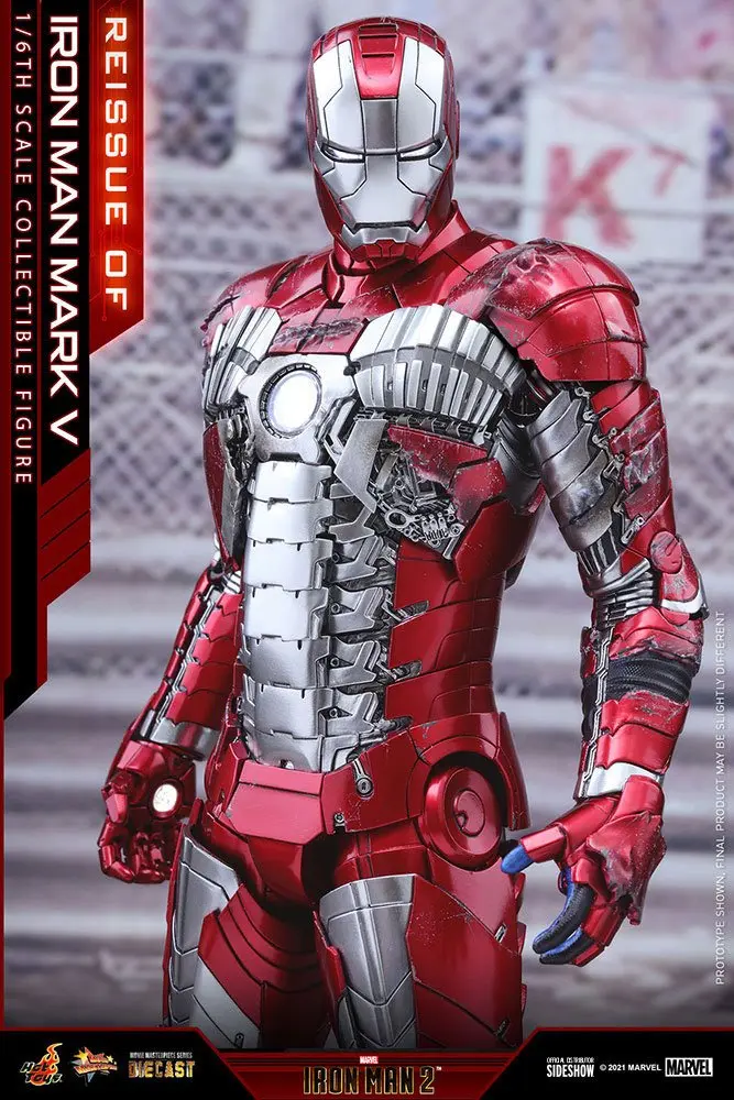 Iron Man 2 Movie Masterpiece Series Diecast Actionfigur 1/6 Iron Man Mark V 32 cm Produktfoto