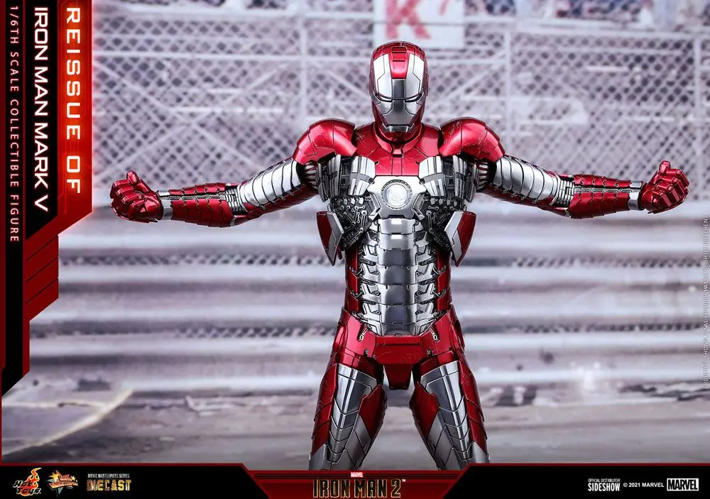 Iron Man 2 Movie Masterpiece Series Diecast Actionfigur 1/6 Iron Man Mark V 32 cm Produktfoto