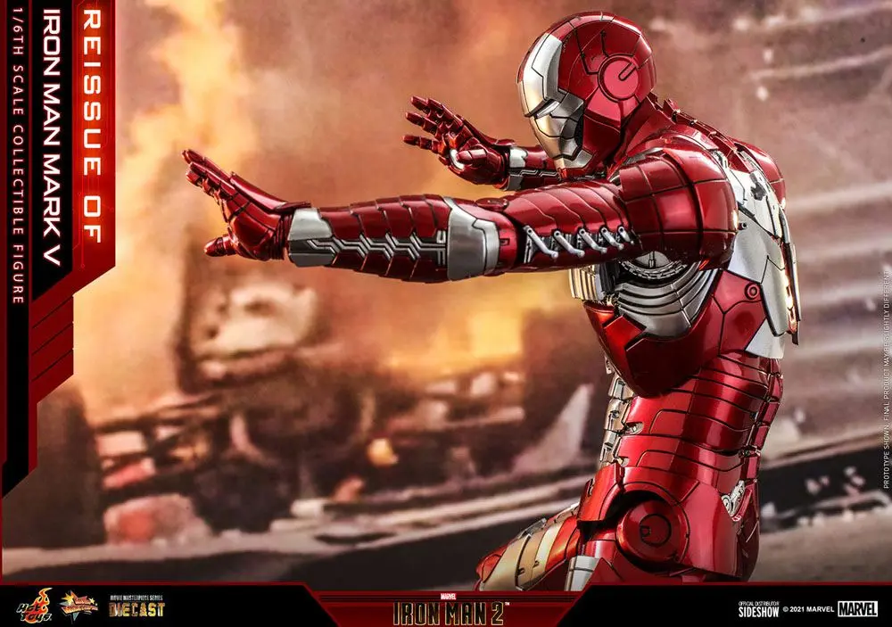 Iron Man 2 Movie Masterpiece Series Diecast Actionfigur 1/6 Iron Man Mark V 32 cm Produktfoto