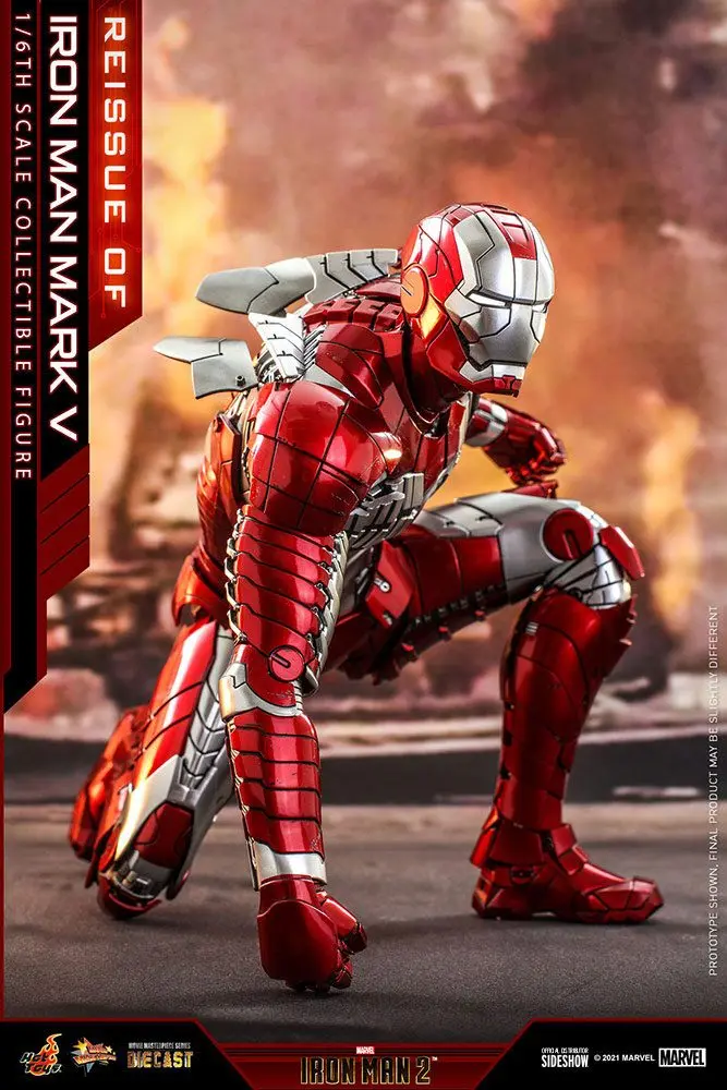 Iron Man 2 Movie Masterpiece Series Diecast Actionfigur 1/6 Iron Man Mark V 32 cm Produktfoto
