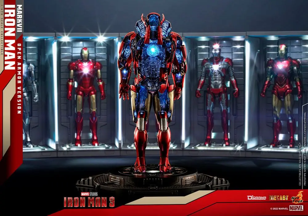 Iron Man 3 Diorama 1/6 Iron Man Mark VII (Open Armor Version) 32 cm termékfotó