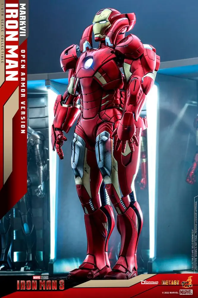 Iron Man 3 Diorama 1/6 Iron Man Mark VII (Open Armor Version) 32 cm termékfotó