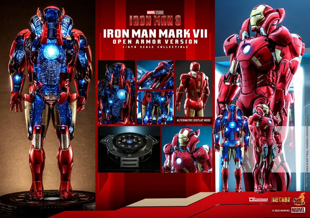Iron Man 3 Diorama 1/6 Iron Man Mark VII (Open Armor Version) 32 cm termékfotó