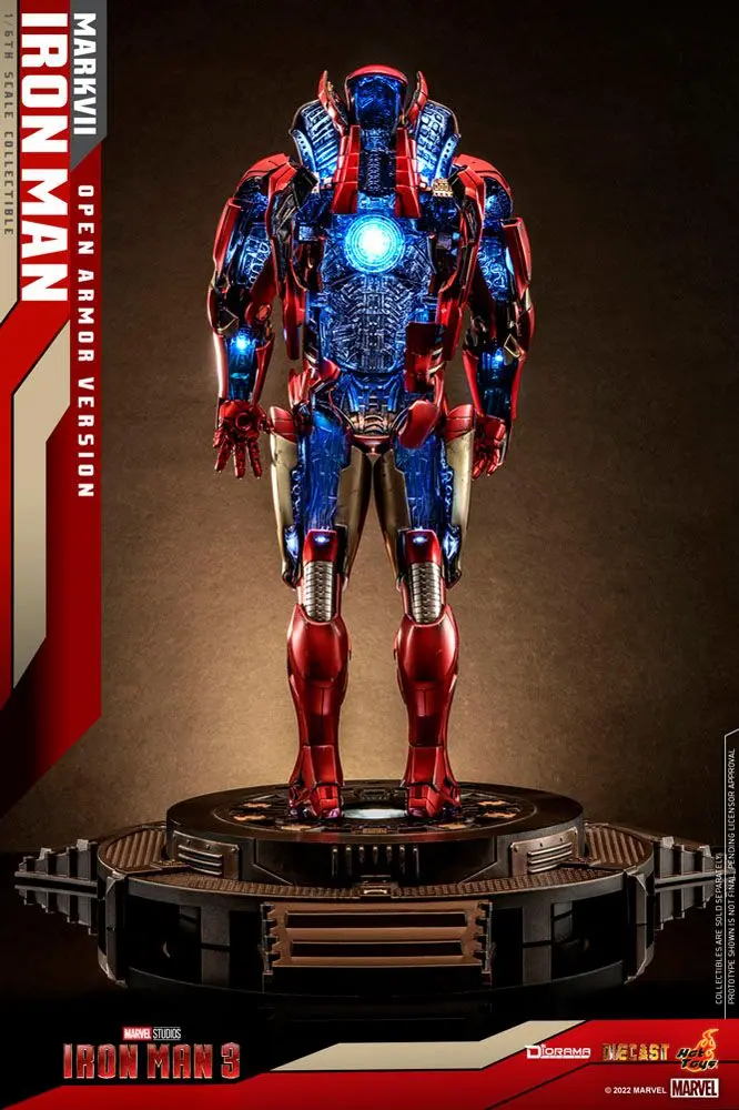 Iron Man 3 Diorama 1/6 Iron Man Mark VII (Open Armor Version) 32 cm termékfotó