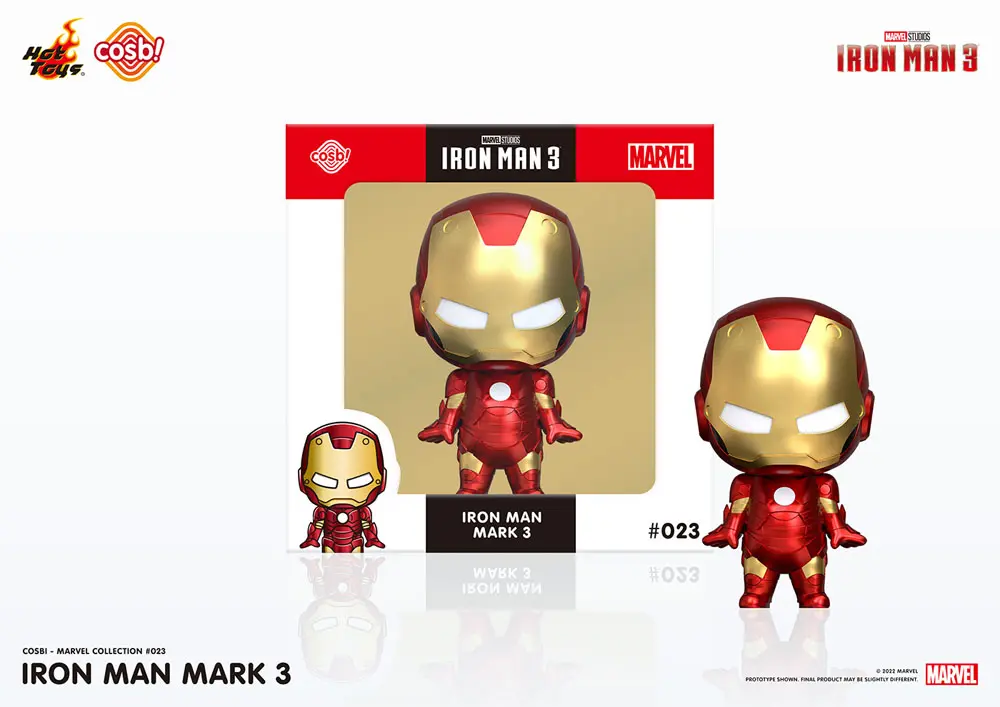 Iron Man 3 Cosbi Minifigur Iron Man Mark 3 8 cm termékfotó