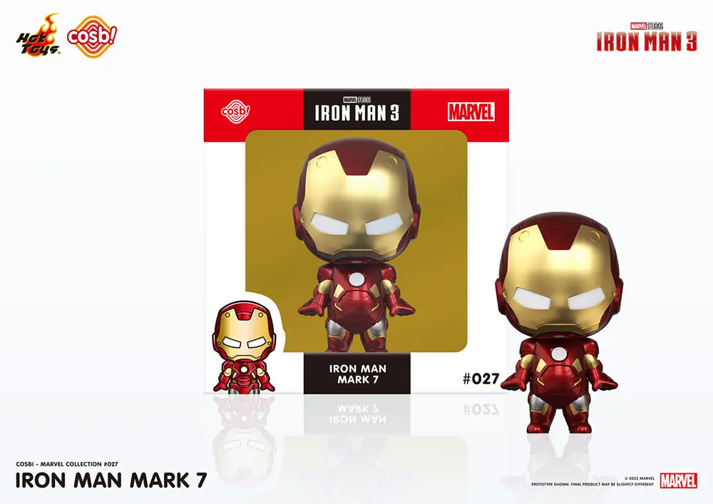 Iron Man 3 Cosbi Minifigur Iron Man Mark 7 8 cm Produktfoto