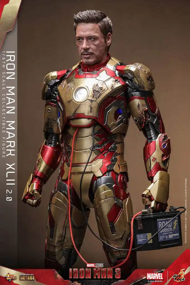 Iron Man 3 Movie Masterpiece Diecast Actionfigur 1/6 Iron Man Mark XLII (2.0) 32 cm termékfotó