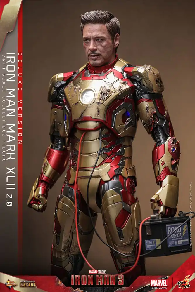 Iron Man 3 Movie Masterpiece Diecast Actionfigur 1/6 Iron Man Mark XLII (2.0) Deluxe 32 cm termékfotó