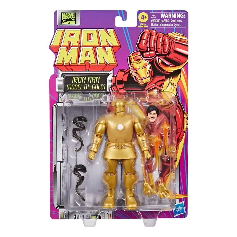 Iron Man Marvel Legends Actionfigur Iron Man (Model 01-Gold) 15 cm termékfotó