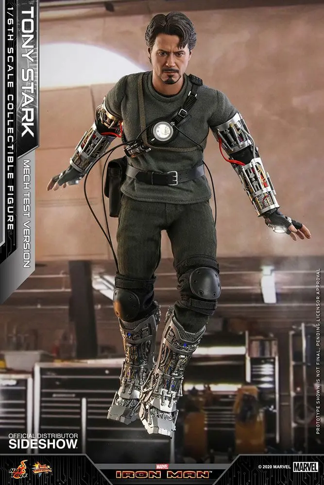 Iron Man Movie Masterpiece Actionfigur 1/6 Tony Stark (Mech Test Version) 30 cm Produktfoto