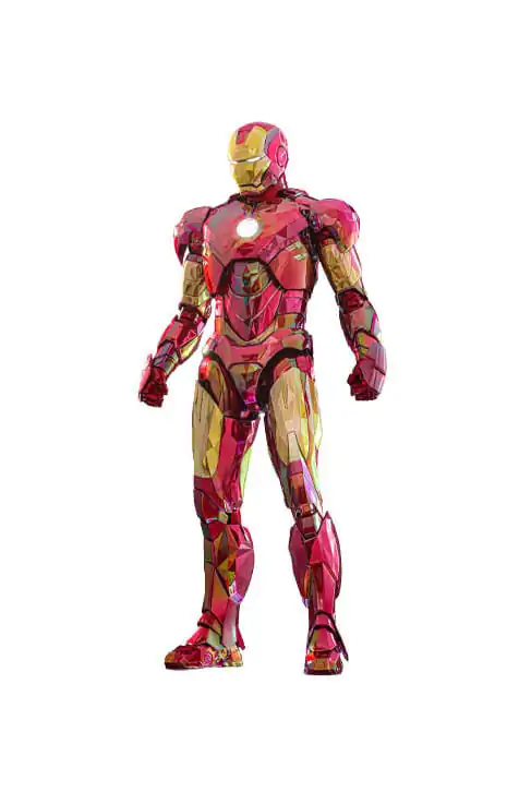 Iron Man Movie Masterpiece Diecast Action Figur 1/6 Iron Man Mark VI (Fractal Armor) Hot Toys Exclusive 33 cm Produktfoto