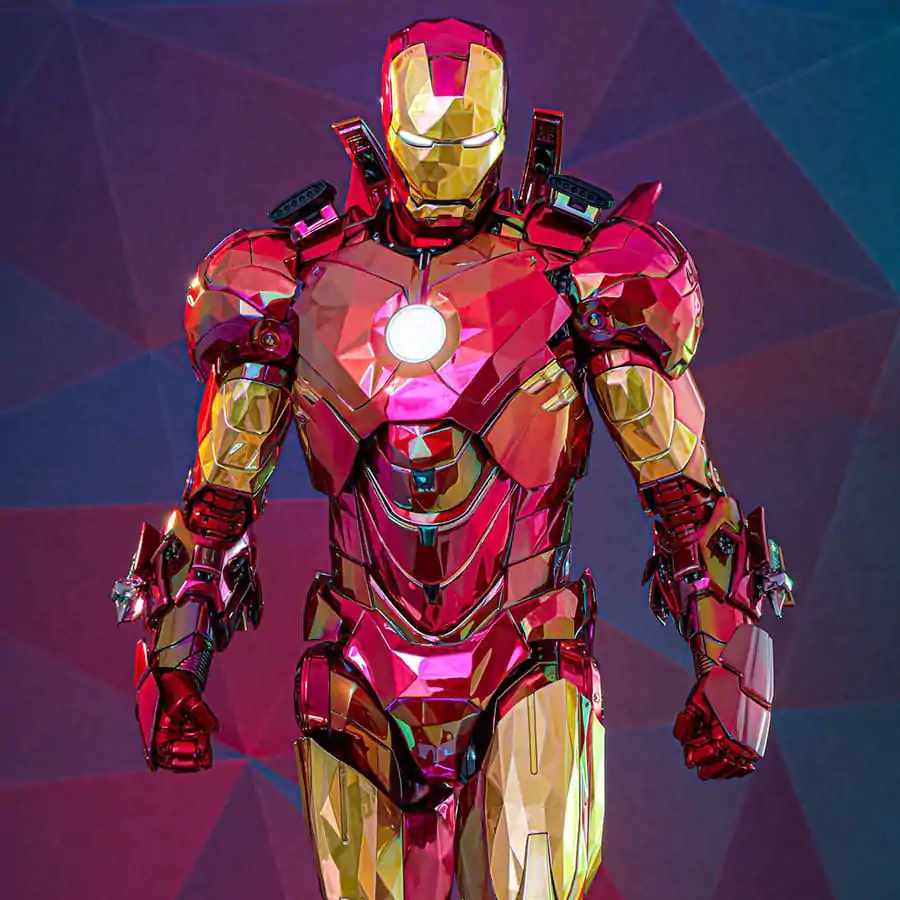 Iron Man Movie Masterpiece Diecast Action Figur 1/6 Iron Man Mark VI (Fractal Armor) Hot Toys Exclusive 33 cm Produktfoto