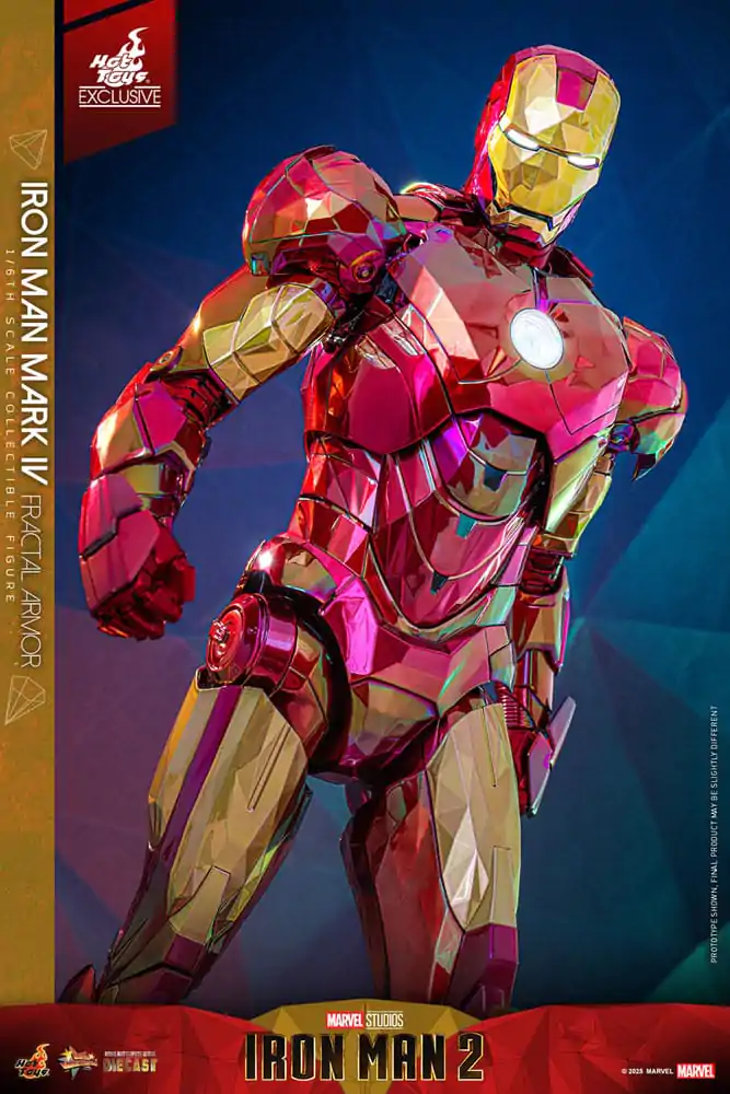 Iron Man Movie Masterpiece Diecast Action Figur 1/6 Iron Man Mark VI (Fractal Armor) Hot Toys Exclusive 33 cm Produktfoto