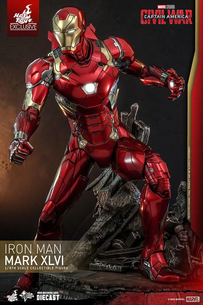 Iron Man Movie Masterpiece Diecast Actionfigur 1/6 Iron Man Mark XLVI 32 cm Produktfoto
