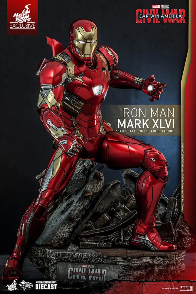 Iron Man Movie Masterpiece Diecast Actionfigur 1/6 Iron Man Mark XLVI 32 cm Produktfoto