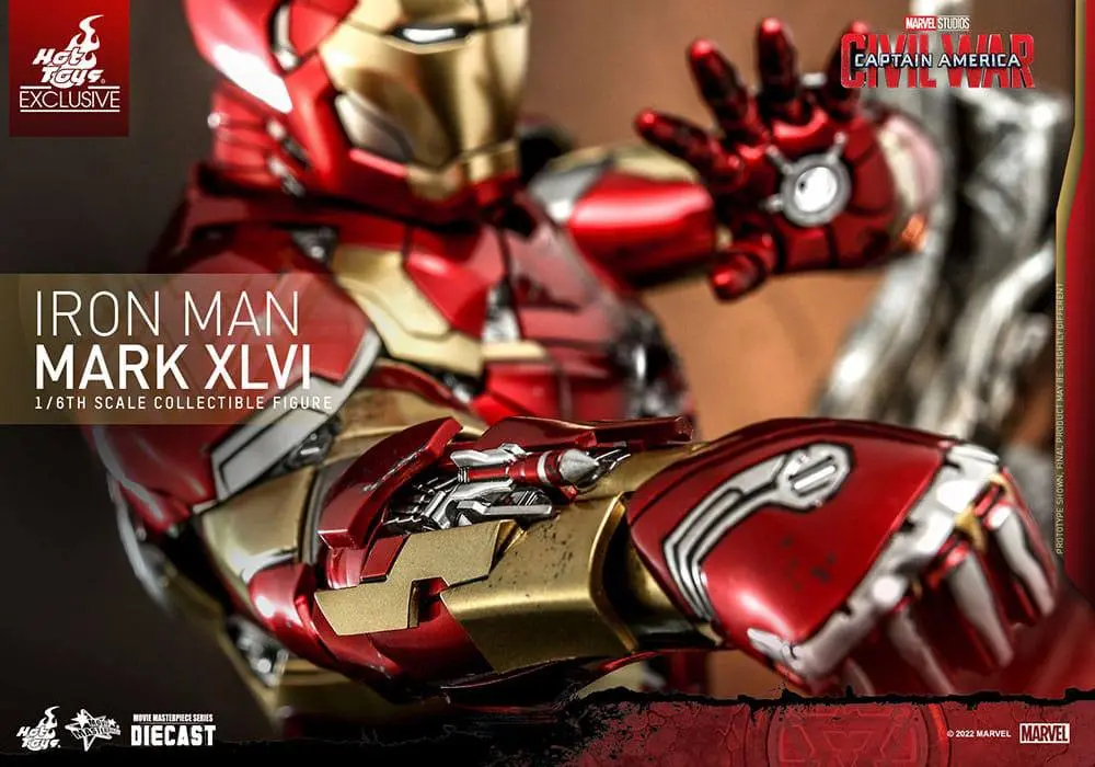 Iron Man Movie Masterpiece Diecast Actionfigur 1/6 Iron Man Mark XLVI 32 cm Produktfoto