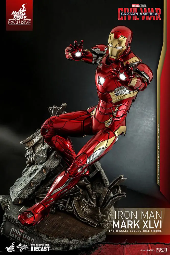 Iron Man Movie Masterpiece Diecast Actionfigur 1/6 Iron Man Mark XLVI 32 cm Produktfoto
