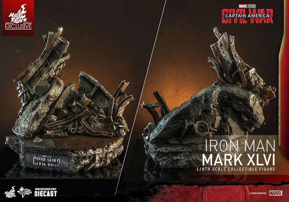 Iron Man Movie Masterpiece Diecast Actionfigur 1/6 Iron Man Mark XLVI 32 cm Produktfoto