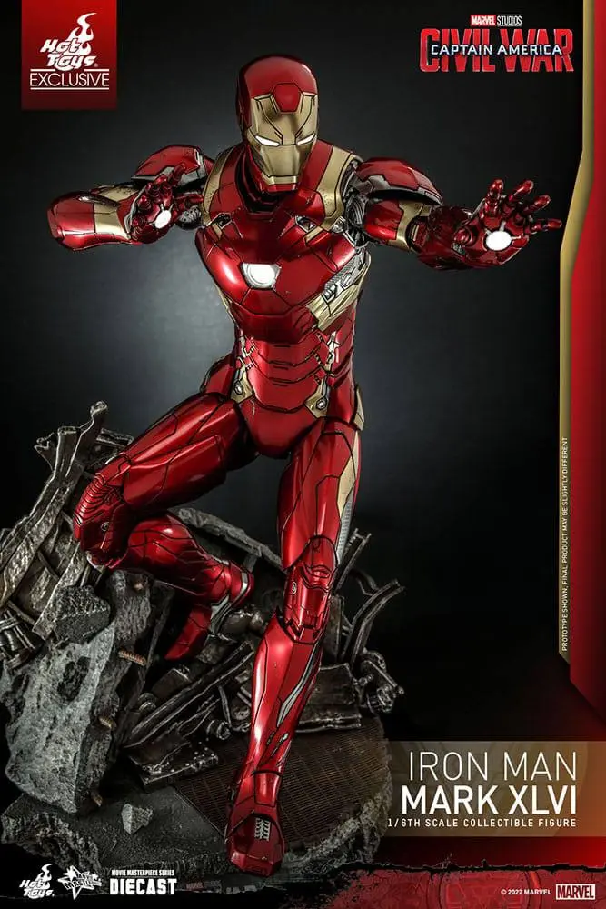 Iron Man Movie Masterpiece Diecast Actionfigur 1/6 Iron Man Mark XLVI 32 cm Produktfoto