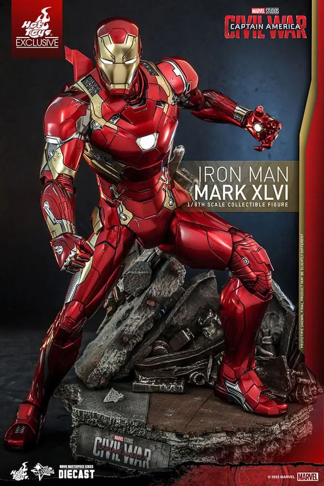 Iron Man Movie Masterpiece Diecast Actionfigur 1/6 Iron Man Mark XLVI 32 cm Produktfoto