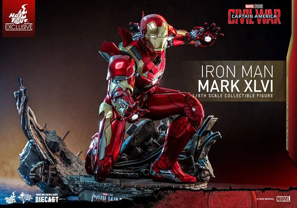Iron Man Movie Masterpiece Diecast Actionfigur 1/6 Iron Man Mark XLVI 32 cm Produktfoto