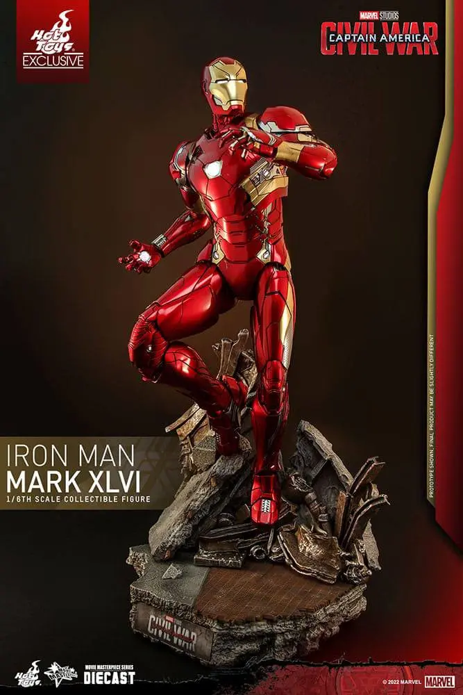 Iron Man Movie Masterpiece Diecast Actionfigur 1/6 Iron Man Mark XLVI 32 cm Produktfoto