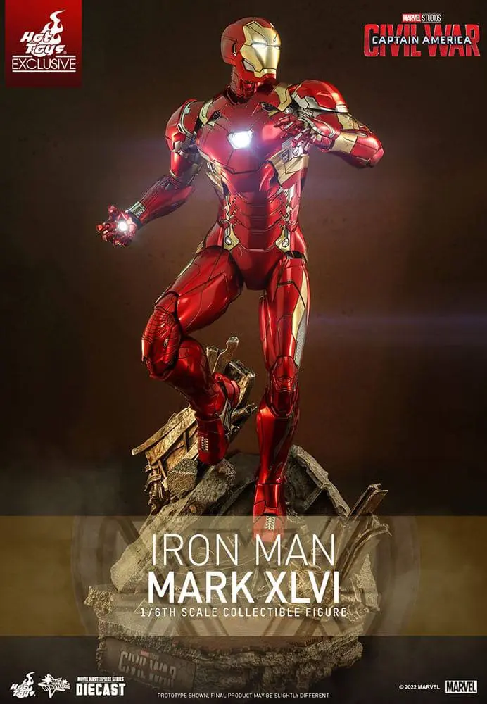 Iron Man Movie Masterpiece Diecast Actionfigur 1/6 Iron Man Mark XLVI 32 cm Produktfoto
