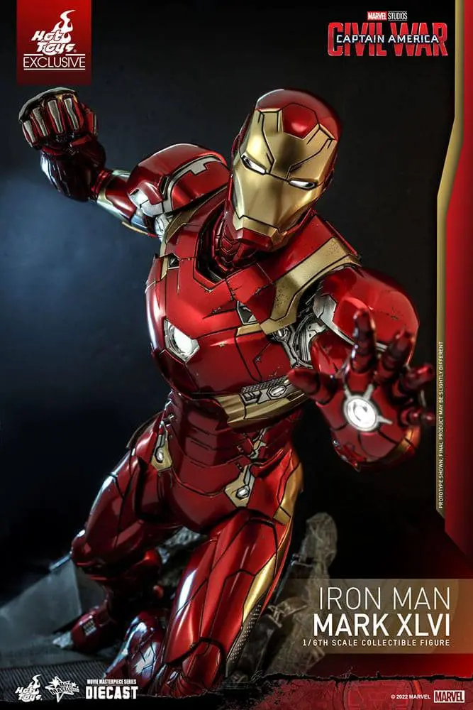 Iron Man Movie Masterpiece Diecast Actionfigur 1/6 Iron Man Mark XLVI 32 cm Produktfoto