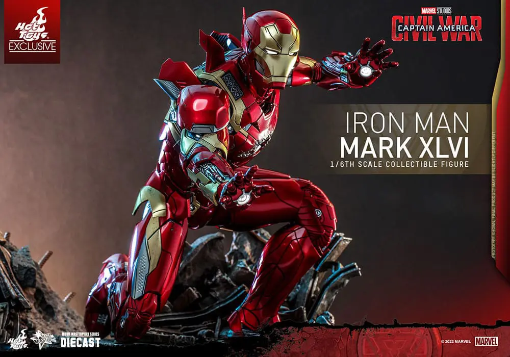 Iron Man Movie Masterpiece Diecast Actionfigur 1/6 Iron Man Mark XLVI 32 cm Produktfoto