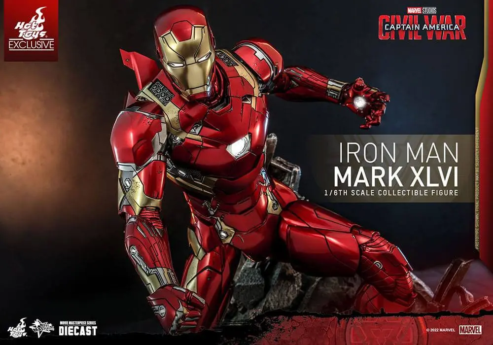 Iron Man Movie Masterpiece Diecast Actionfigur 1/6 Iron Man Mark XLVI 32 cm Produktfoto