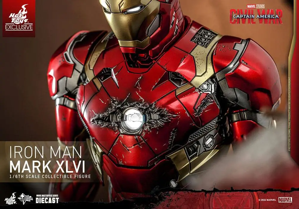 Iron Man Movie Masterpiece Diecast Actionfigur 1/6 Iron Man Mark XLVI 32 cm Produktfoto