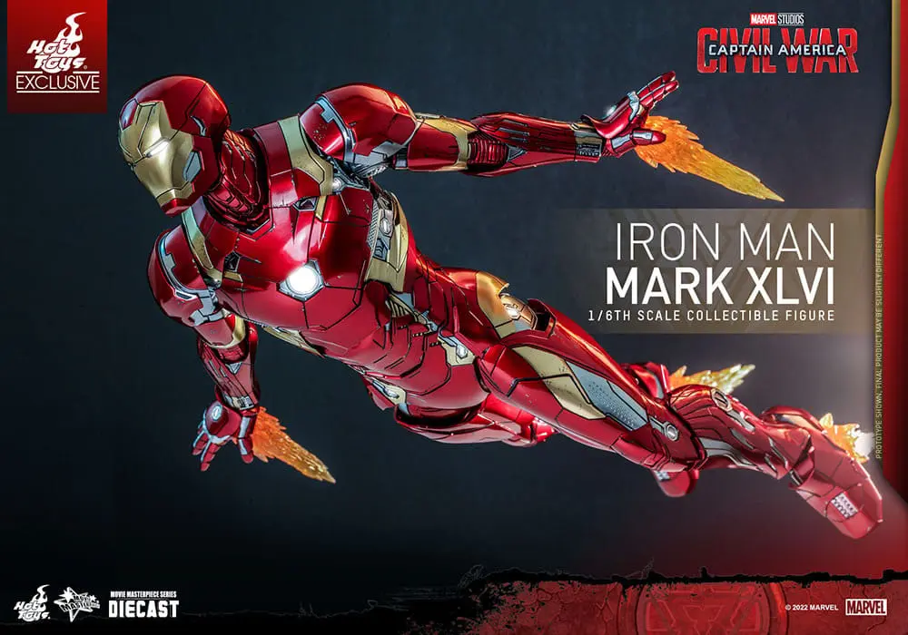Iron Man Movie Masterpiece Diecast Actionfigur 1/6 Iron Man Mark XLVI 32 cm Produktfoto