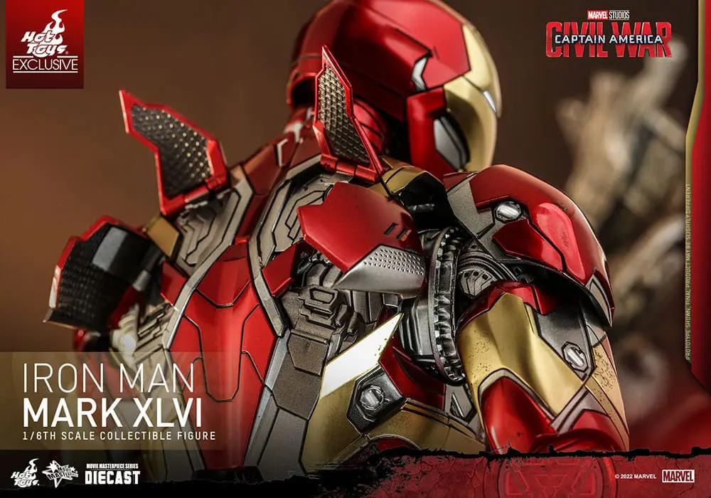 Iron Man Movie Masterpiece Diecast Actionfigur 1/6 Iron Man Mark XLVI 32 cm Produktfoto